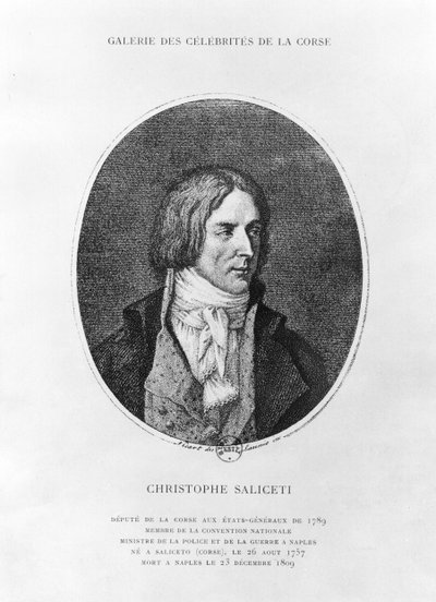 Antoine Christophe Saliceti (1757-1809) grawerowane przez Carlo Lasinio (1759-1838) autorstwa Jean Baptiste Joseph Wicar